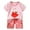 ZE Pink, variant on Boys Summer Outfits Toddler Boys Girls Summer Cartoon Bear Print Short Sleeve Tops and Elastic Waist Shorts 2PCS Outfit Breathable Soft Outfits Baby Girl Pink 3 Years-4 Years