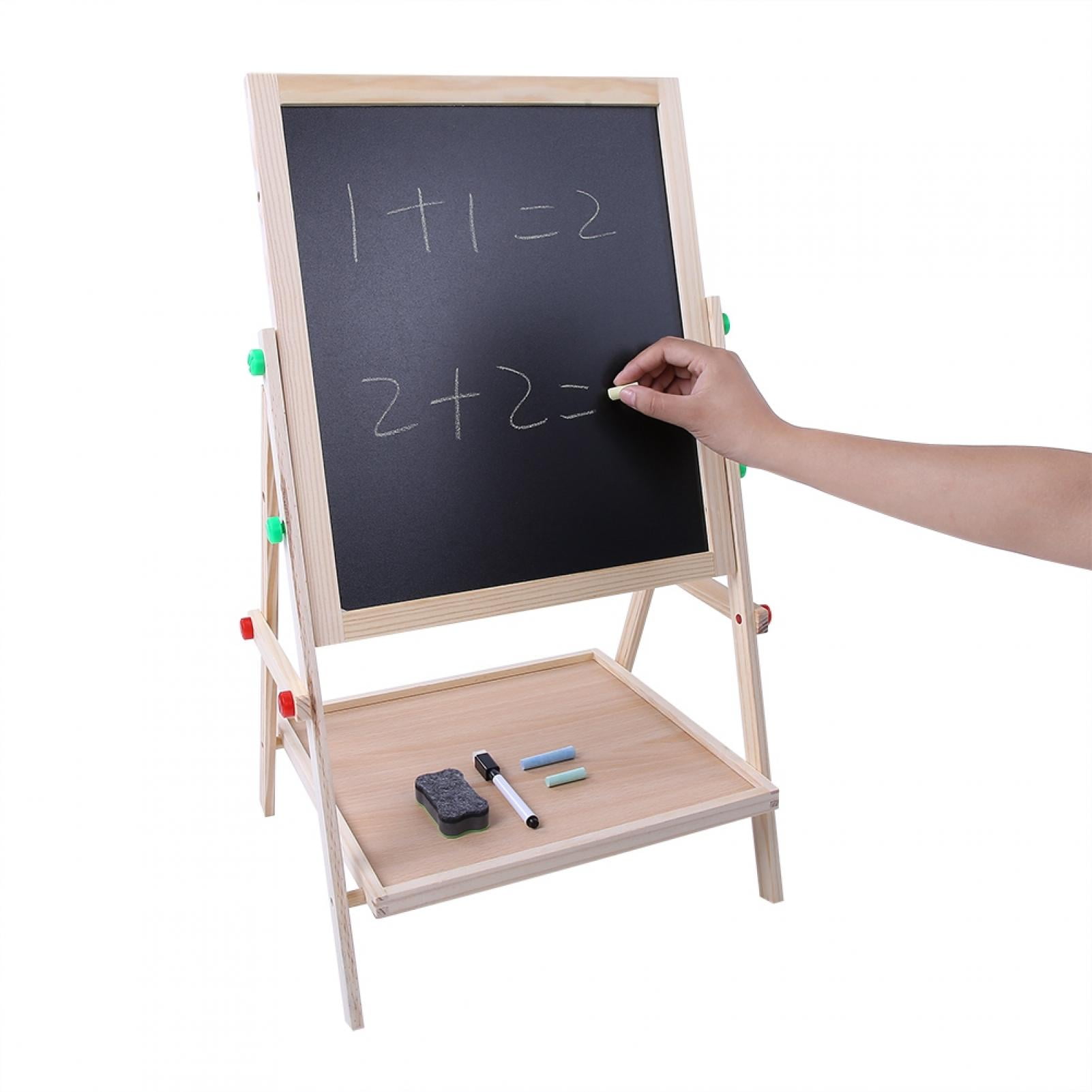  Mojitodon Art Easel For Kids, Adjustable Standing Rotatable  Double Sided Easel