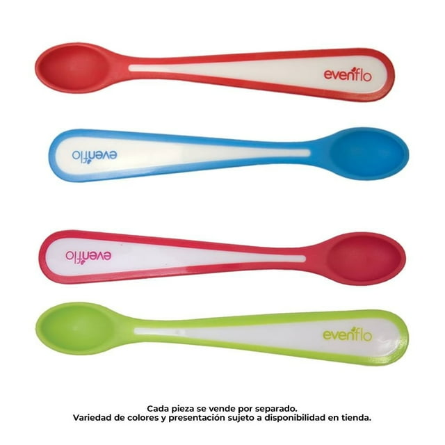 Set de Cucharas Evenflo Flexibles Varios Colores 2 pzas