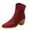 Wine, variant on SKIYLEVZ Winter Boots Fashion Snow Boots for Women Warm Cozy Thermal Boots Fleece Lined Shoes with Thick Platform Office Outdoor Avtivities Cold Weather Footwear