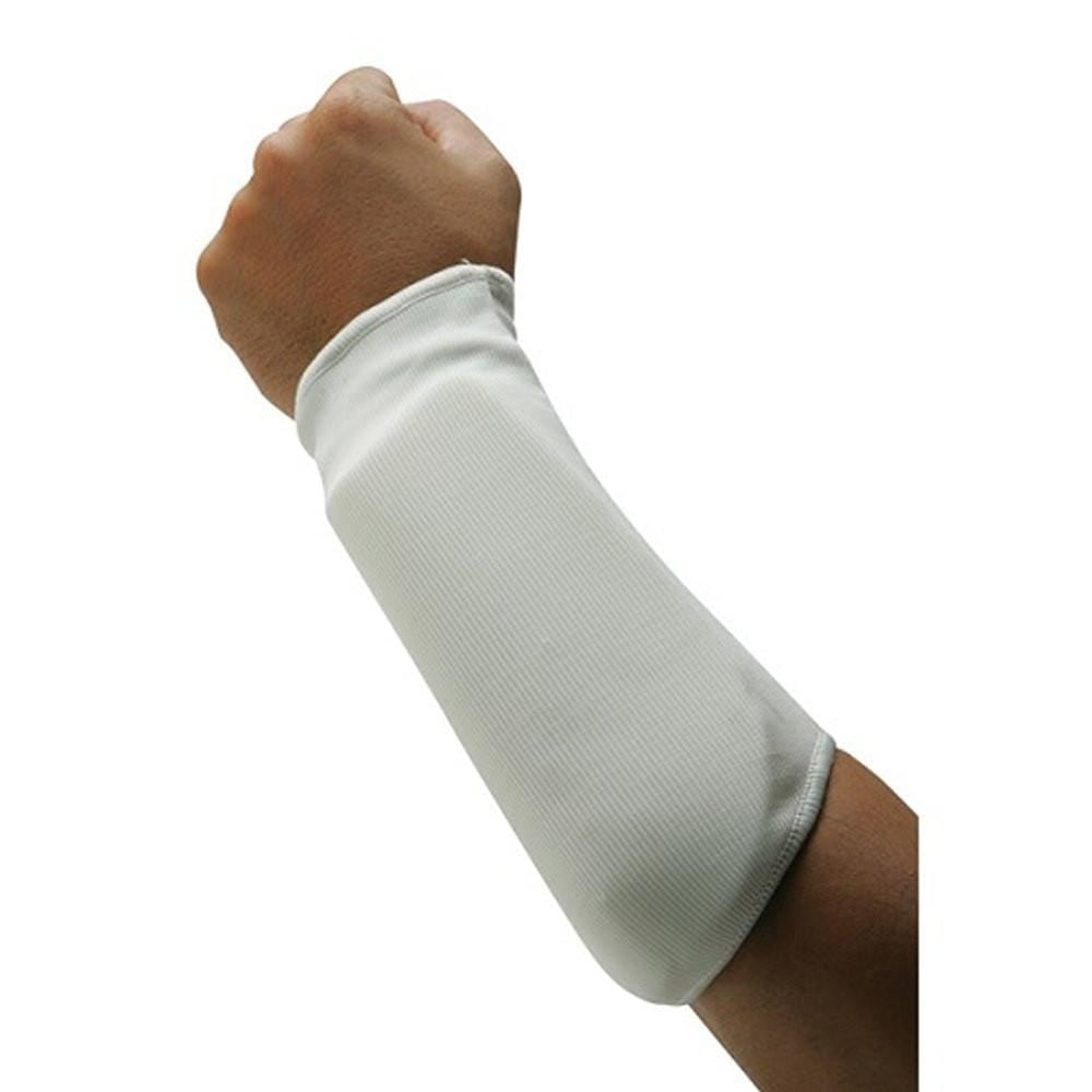 XL & L Cloth Fist Forearm Guard Taekwondo Karate MMA  White New Size 