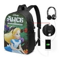 thumbnail image 2 of Alice In Wonderland Backpack Book Bags Casual Daypack For Travel Work Office, 2 of 8