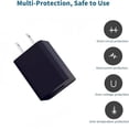 thumbnail image 4 of Nuxkst 5.0V 1.0A AC ADAPTOR AD-17F Black USB Socket Mains Plug Power Supply Charger, 4 of 4