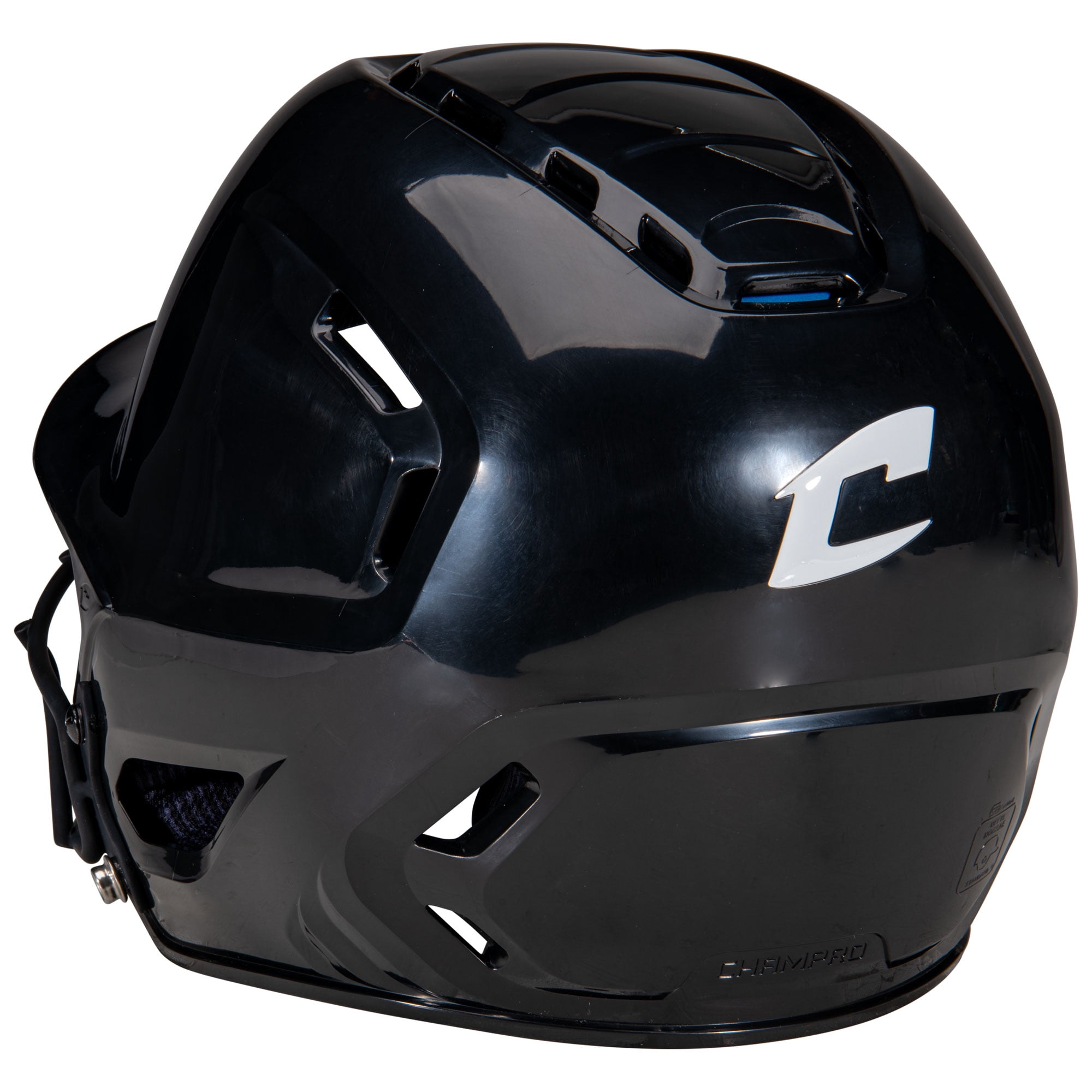 Champro HXE Fastpitch Softball Uncoated Batting Helmet, Large, Black