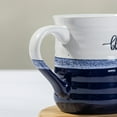 thumbnail image 4 of DOWAN 18Oz Large Coffee Mug Set of 2, Ceramic Mug with Word “Grateful” &”Blessed” Words, Thank You Gift, Fall Mug Pumpkin, Big Tea Cups with Free Sponge, Blue, 4 of 7