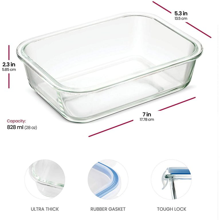  Portion Perfection Portion Control Containers - Glass Oven  Ready, Freezer Safe Meal Prep Containers Reusable for Food/Lunchbox 3pk, 3  Compartment with Lids, Practical Weight Loss Products: Home & Kitchen