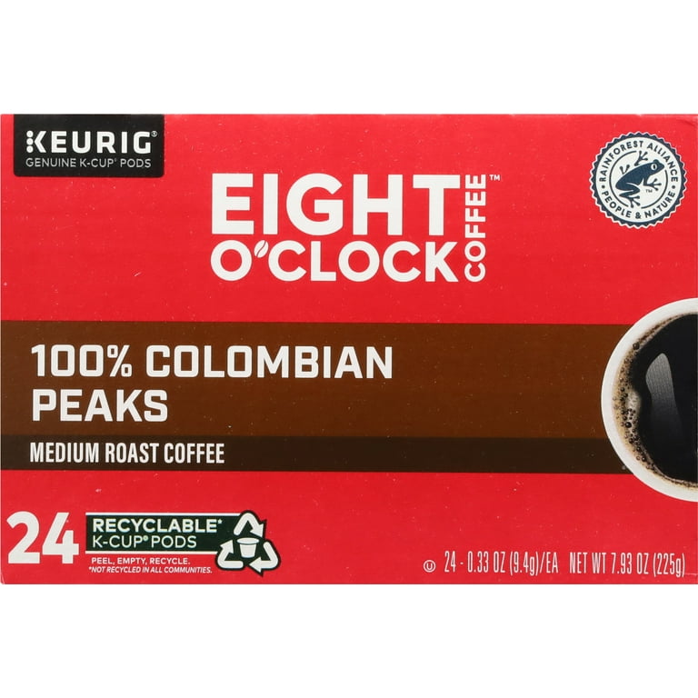Eight O'Clock 100% Colombian Peaks Medium Roast K-Cup Coffee Pods