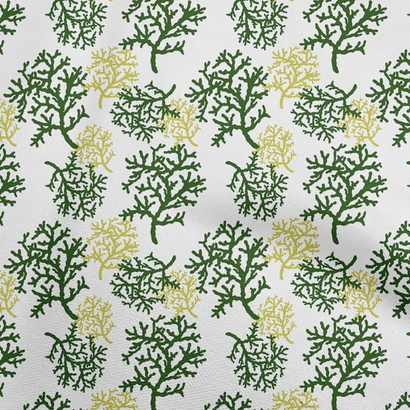 oneOone Rayon Forest Green Fabric Ocean Sea Plants Sewing Craft Projects Fabric Prints By Yard 56 Inch Wide