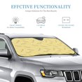 thumbnail image 4 of ZICANCN Car Sun Shades Front Windshield, Yellow Memphis Form Elements Automotive Front Window Sun Shield Visor, Medium Size, 4 of 9