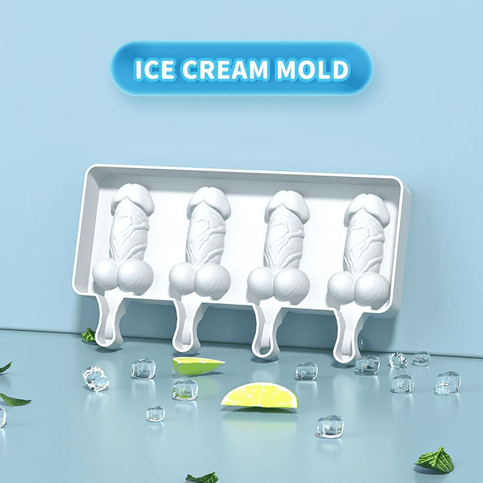 Popsicle Silicone Mold Reusable Food Grade Frozen Ice Cream Dessert Cakesicle Moulds Ice Pop  Molds for Baking 50 Wooden Sticks