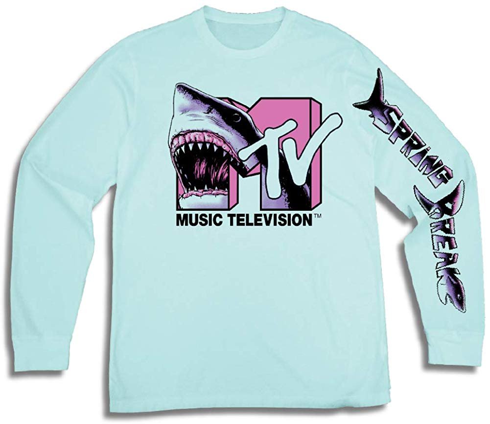 mtv shirt blue