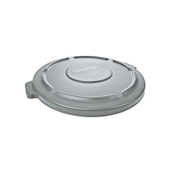 Rubbermaid Commercial Products BRUTE Trash Can Dome Lid Gray 32-Gallon Compatible with the Rubbermaid Heavy Duty 32 Gallon Garbage Bins