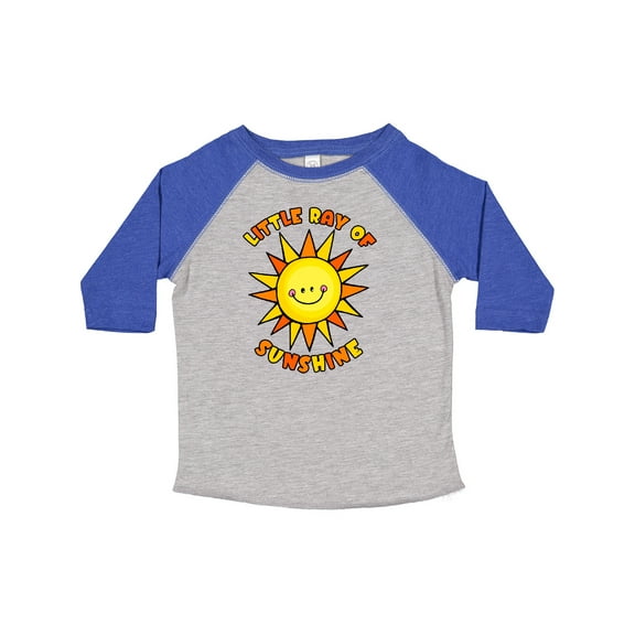 Inktastic Little Ray of Sunshine Cute Smiling Yellow and Orange Sun Boys or Girls Toddler T-Shirt