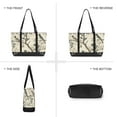 thumbnail image 6 of FORMRS Canvas Laptop Tote Bag for Women with 15.6" Computer Compartments Shoulder Handbag, Beige Birds, 6 of 7