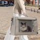 thumbnail image 1 of Transportín para gatos, bolso de hombro Extra grande plegable, transportadores para gatitos para animales pequeños, gatos pequeños y medianos,, 1 of 8