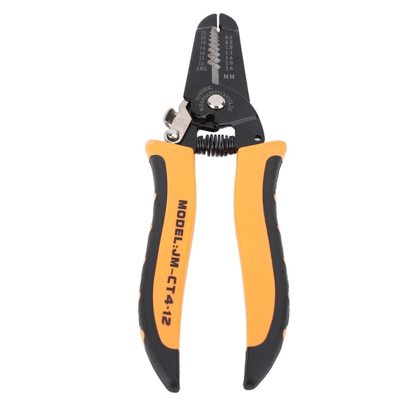 Suodoka Precision Carbon Steel Wire Stripper & Cutter with Safety Lock – 10‑22AWG Solid & Braided Wire Tool