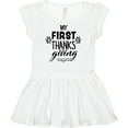 thumbnail image 3 of Inktastic My 1st Thanksgiving Girls Baby Dress, 3 of 5