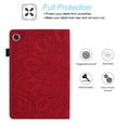 thumbnail image 4 of Tarise Galaxy Tab A8 10.5 inch Case, Embossed PU Leather Shockproof Folio Stand Shell Pen Holder Slim Cover Case for Samsung Galaxy Tab A8 10.5" Tablet 2022 Model SM-X200 X205 X207, Red, 4 of 6