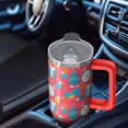 thumbnail image 5 of 30oz Reindeer Tumbler with Straw Lid Stainless Steel Insulated Cup Christmas Coffee Water Bottle Holiday Gift, 5 of 5