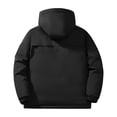 thumbnail image 3 of Veste Imperméable pour Homme Épaisse à Manches Longues à Capuche Chaude Décontractée Extérieur Usage Quotidien Nylon Spandex, 3 of 8