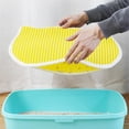 thumbnail image 3 of Dsscvnef Cat Mat Cat Mat Kitty Litter Litter Box Mat Mat Mess Litter Litter Mat Honeycomb Double Layer 19 .69inchx15.75 Pouces, 3 of 3