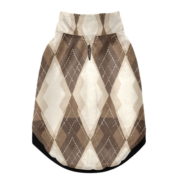 Pet Winter Coat Snow Zipper Clothing Cold Weather Dog Vest Warm Puppy Coat Brown