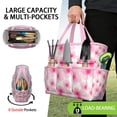thumbnail image 2 of Garden Tool Bag,Pioneer Flower Floral Print Pattern Garden Tool Organizer,Garden Gifts,Waterproof Multi-Pocket Garden Tool Storage 11.8x5.5x11.4 Inch(Tools NOT Included), 2 of 6