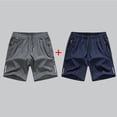 thumbnail image 2 of CYRBOKO Boys Athletic Shorts, 2 pack Elastic Waist Quick-dry Summer Beach Shorts Bronze Size 11-12 T, 2 of 4