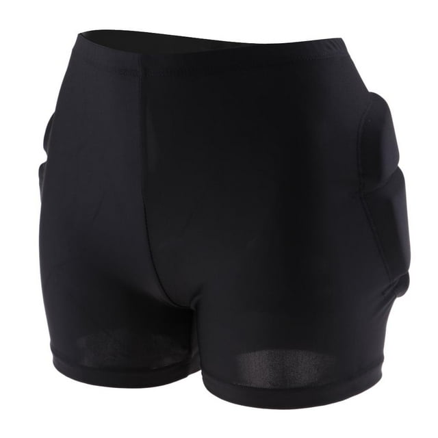 jinwen 3D Protection Hip EVA Paded Short Pants Protective Black L