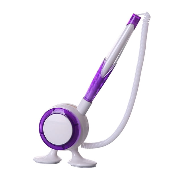 relayinert ZHUTING Stylish Adhesive -Backed Base Ballpoint Pen with Elastic Rope and Holder Fixed Bank Desktop 1Set