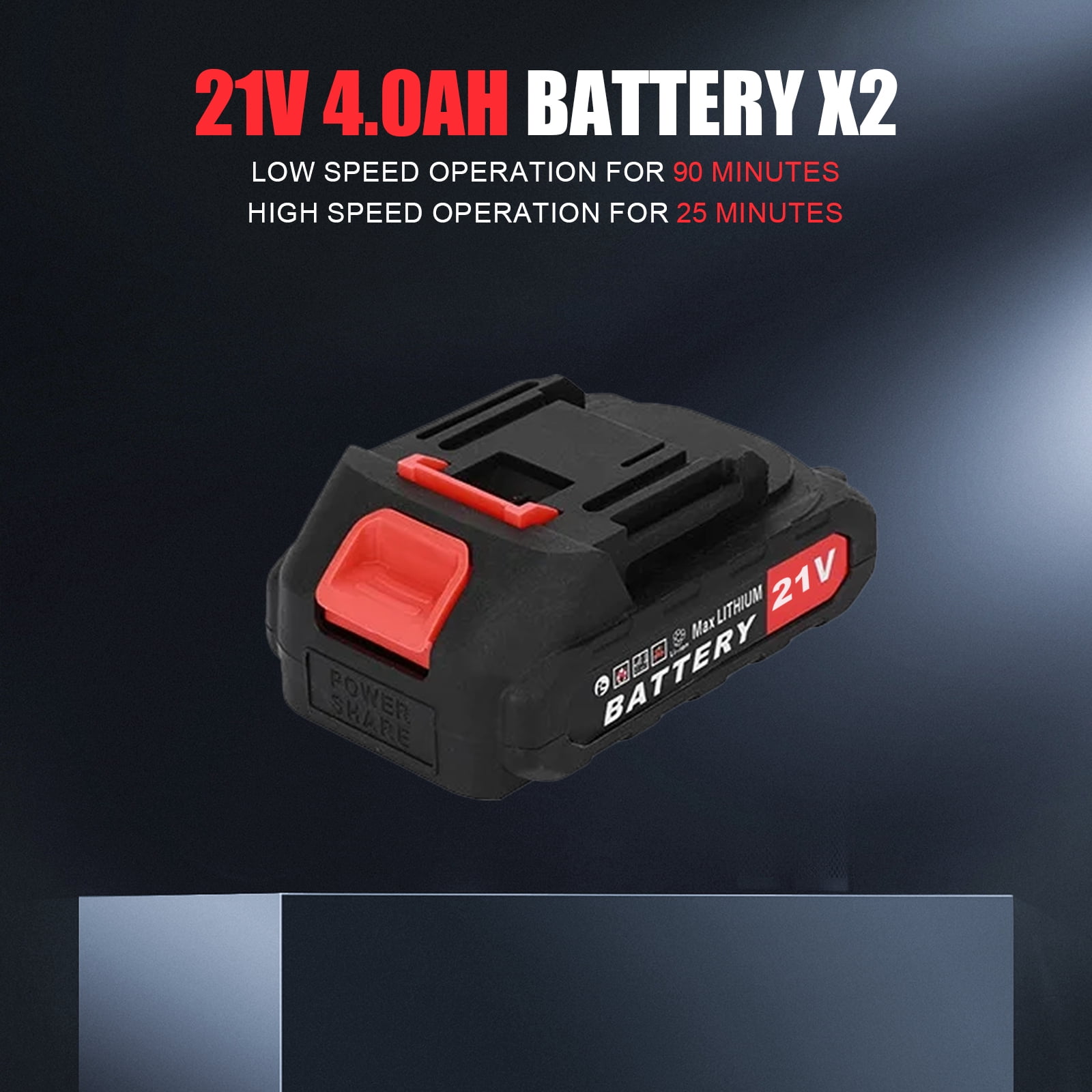 Torio Leaf Blower,21V 2 x 4000 mAh Battery Cordless Leaf Blower 5 Speed Mode 660CFM Electric Leaf Blowing for Lawn,Yard,Garden,House,Depot,Car