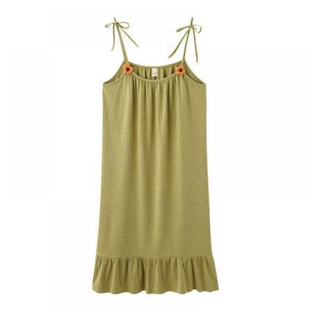 

Summer Loose Fit Nightdress for Women Comfy Lightweight Sleeveless Nightgown Sleepwear Loungewear
