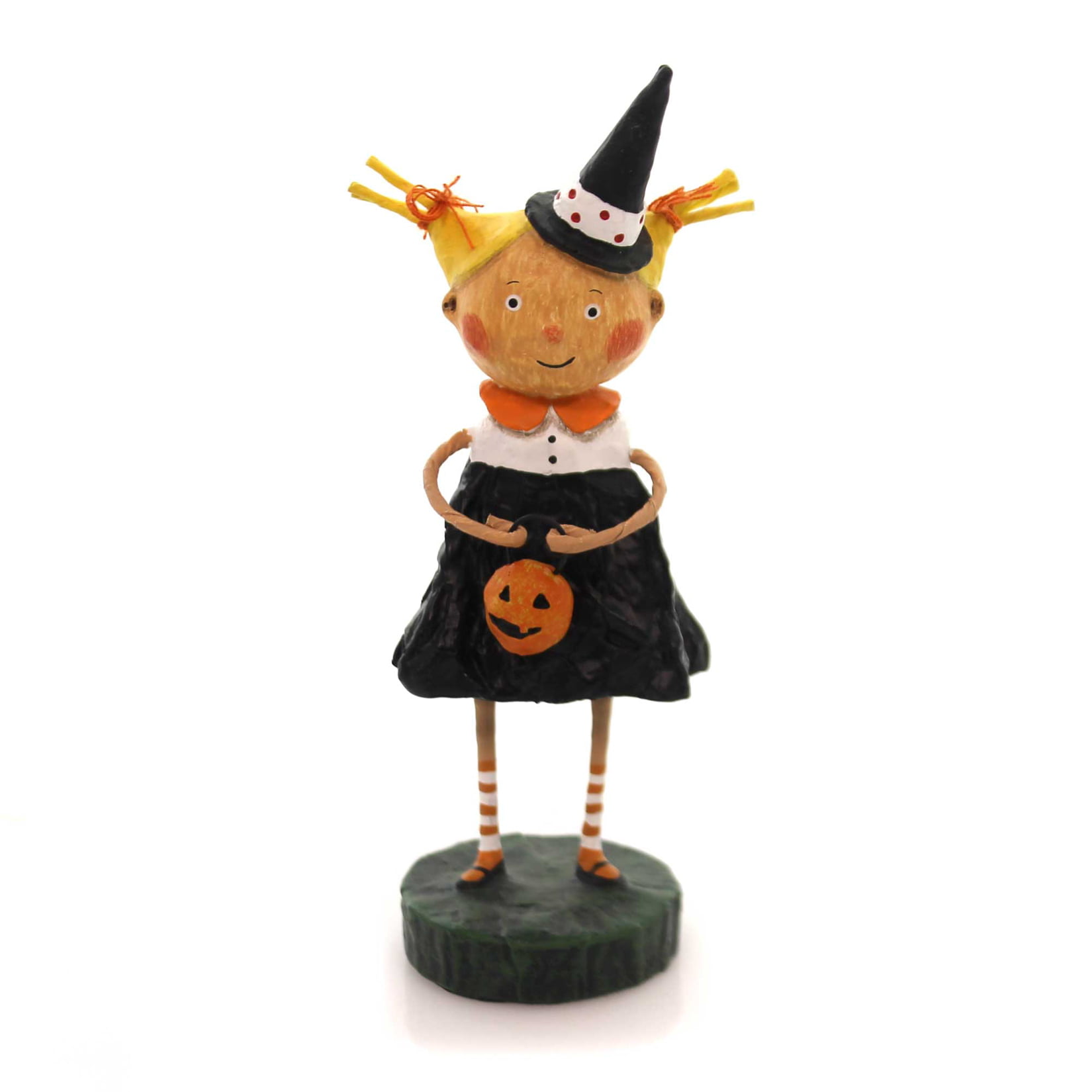 Adorable Dora Halloween Girl Figurine w Party Hat 20693 Lori Mitchell™ 