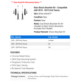 thumbnail image 2 of Rear Shock Absorber Kit - Compatible with 2010 - 2019 Ford Taurus 2011 2012 2013 2014 2015 2016 2017 2018, 2 of 2