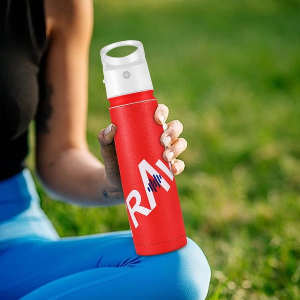 Botella de agua con altavoz y Bluetooth integrado, portátil, resistente, regalo con luz LED, resistente al agua IPX5. Botella de agua con altavoz y Bluetooth.