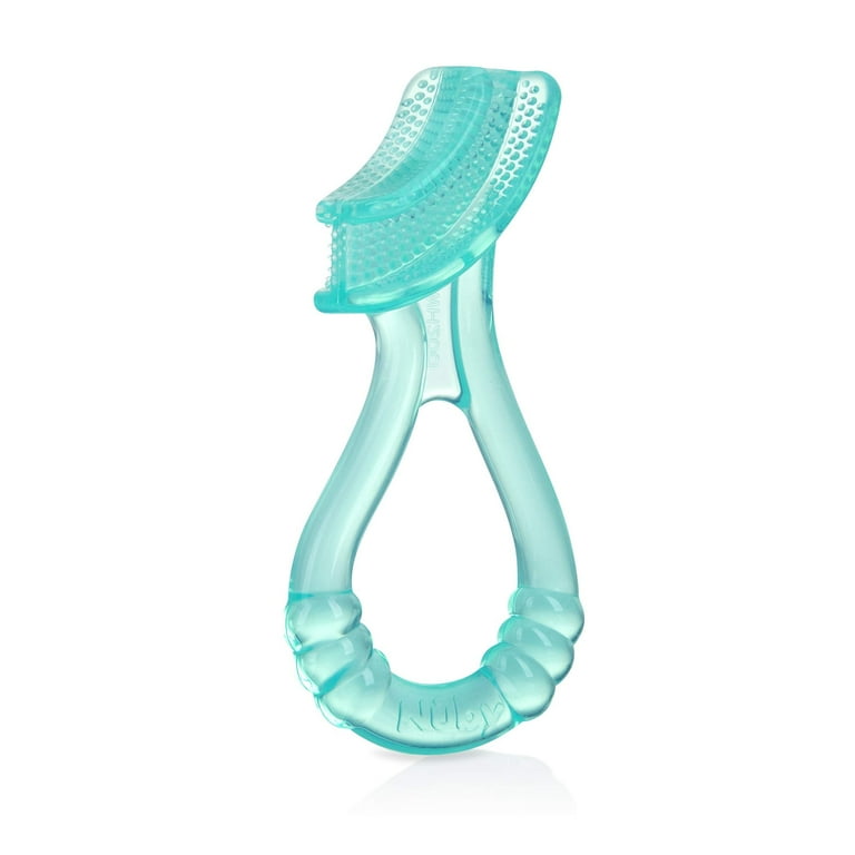 nuby natural soothing gel for sore gums with bonus silicone massaging toothbrush 0.53 ounce benzocaine free belladonna free