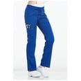 thumbnail image 4 of Dickies Essence Medical Scrubs Pant for Women Mid Rise Straight Leg Drawstring DK106, XXS, Galaxy Blue, 4 of 7