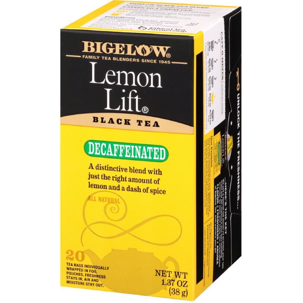 Bigelow Lemon Lift Decaffeinated Black Tea 20 ea ( Pack of 3),1.37Oz