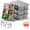 Grey(4 Pack), variant on Ice Cube Trays 3 Pack - Large Size Silicone Ice Cube Molds(3 color) for Whiskey Ice Cube Maker for Cocktail Old Fashioned Ice Cube Tray