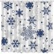thumbnail image 2 of Cortinas de Ducha de Navidad de Invierno para Baño Cortina de Ducha de Copo de Nieve Azul Decoración de Baño Navideña de Invierno Vacaciones Cortinas de Baño de Tela Lavable Durable, 2 of 4