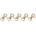 thumbnail image 1 of Uxcell 5 Pack Swivel Lanyard Snap Hook, Zinc Alloy Trigger Snap Hooks, Gold, 1 of 6