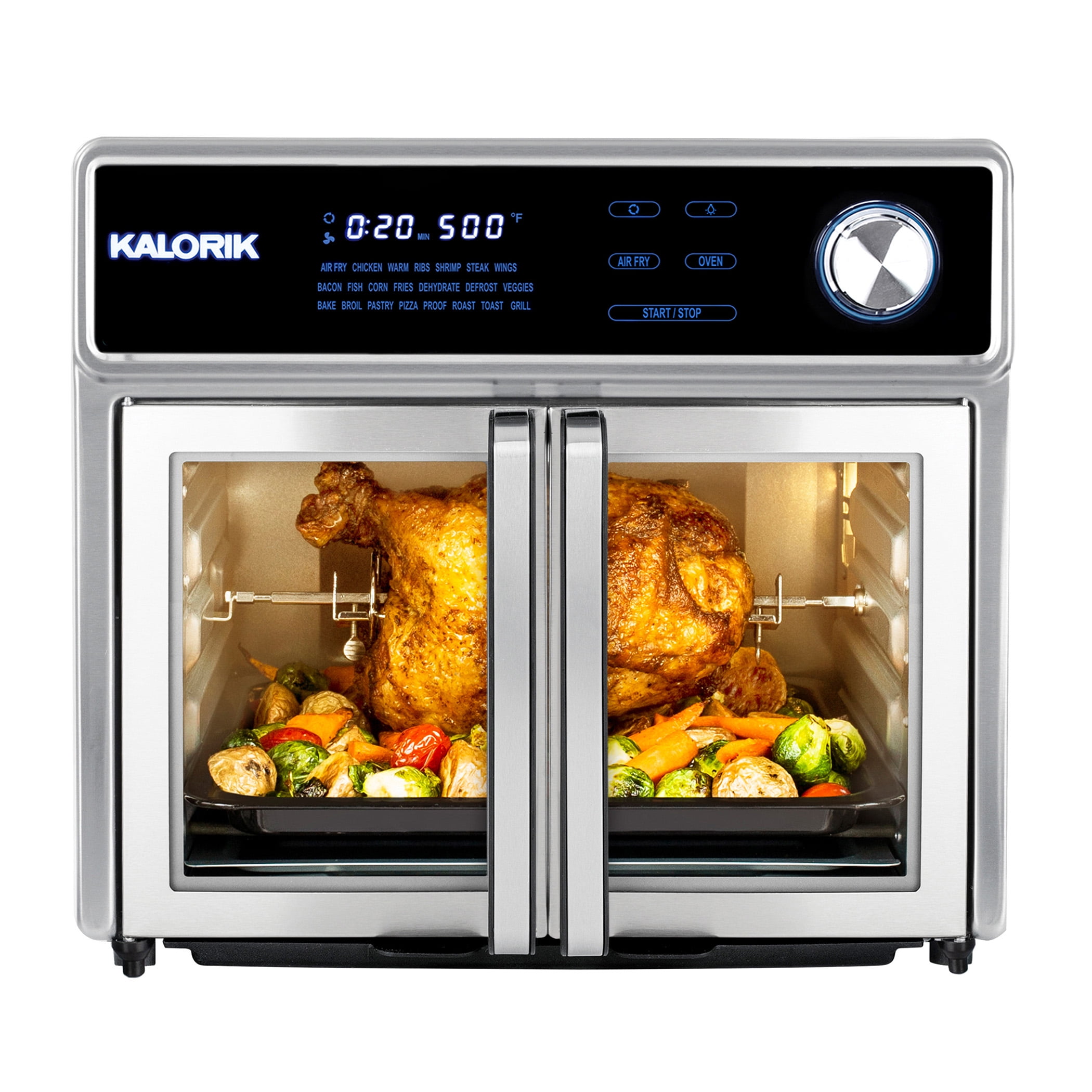 Kalorik 26-Quart Digital Maxx Air Fryer Oven with 7 Accessories Refurbished 
