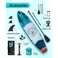 thumbnail image 5 of Electric Pump Azure Mist  11'6"*35"*6" Ailiefsun Stand Up Paddle Board Inflatable Stable Sup Board with Fishing Paddleboards Accessories for Adults Youth Wide Non-Slip Deck Surfboard, 5 of 7