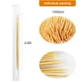 thumbnail image 2 of 1000Pcs Durable Bamboo Toothpicks,Individually Wrapped Toothpicks,Wood Bamboo Individually Wrapped Toothpicks for Appetizers,Food,Barbecue,Fruit,Teeth Cleaning,Party, 2 of 6