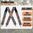 thumbnail image 6 of MELOTOUGH 2 Pcs Mens Suspenders Heavy Duty Clips Suspender Fully Elastic 2 Inch Wide Work Suspenders for Jeans, 6 of 7
