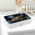 thumbnail image 6 of Turtle PU Leather Jewelry Display Organizer Box Display Case Portable Earring Holder with Removable Compartment, 6 of 6
