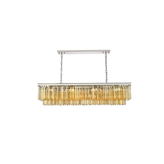 Elegant Lighting Sydney 60" 12 Light Royal Crystal Chandelier