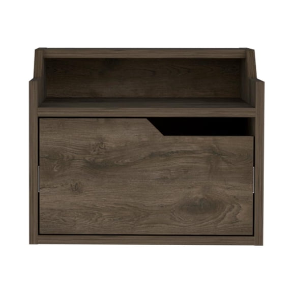 We Have Furniture Floating Nightstand Chester, Bedroom, Dark Brown