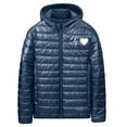 thumbnail image 2 of Men's Winter Jackets Hooded Full Heart Graphic Print Coat Thermal Stylish Casual Outwear With Jackets (XL, Navy-A), 2 of 5