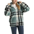thumbnail image 2 of Arvbitana Women Winter Warm Casual Pullover Cute Hoodie Design Sweatshirt Zip Up Cardigan Loose Jacket with Pockets for Outwear Loungewear, 2 of 8